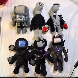 6- Skibidi Toilet Game Plush Doll Toys Titan Speakerman Figure Stuffed Plushies